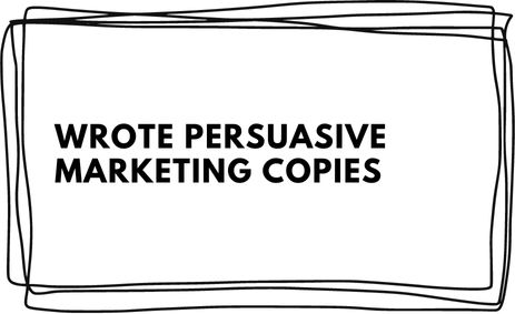 Wrote persuasive marketing copies jinxwrites